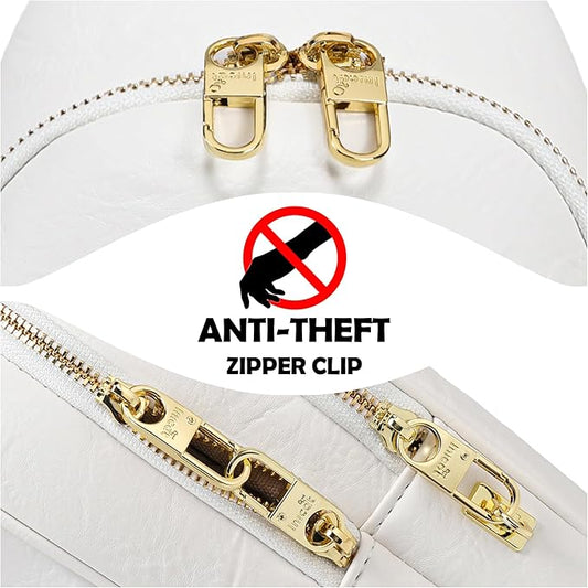 Haytijoe Crossbody Bags for Women Leather Sling Bag Anti-theft Cross Body Bag Travel Sling Purse Chest Bags Fanny Packs