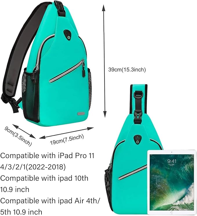 MOSISO Sling Backpack, Multipurpose Crossbody Shoulder Bag Travel Hiking Daypack