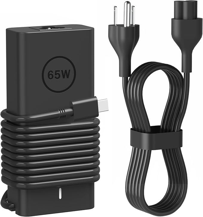 65W 60W USB C Laptop Charger Compatible with Dell Laptop Charger Computer Type C Fast Power Adapter