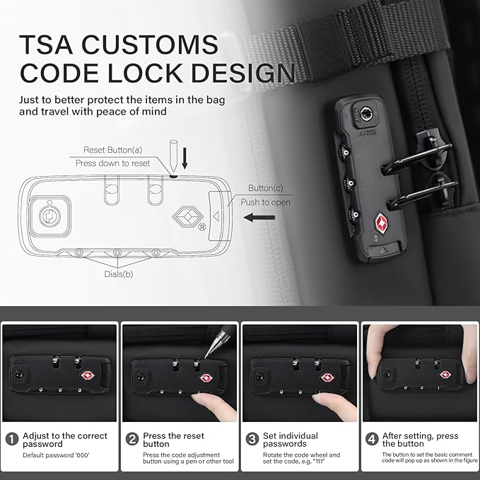 Travel Backpack with Vacuum System,60L Expandable Vacuum Backpack Travel with TSA Lock,17.3 inch Laptop Backpacks Vacpack Backpacks with Vacuum(Black,No Air Pump)