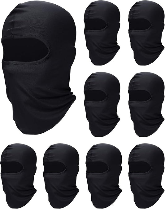 SATINIOR 9 Pcs Ski Mask Men Balaclava Pasa Montañas para Hombre Hood Protection Full Face Cover Cooling Neck Gaiter Bandana