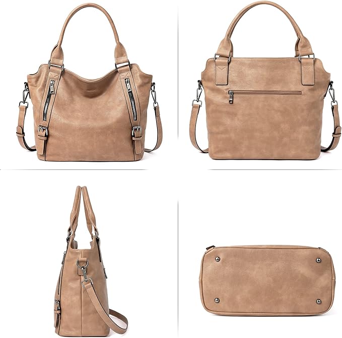 CLUCI Purses for Women Vegan Leather Handbags Tote Purse Shoulder Bag Large Ladies Hobo Bags