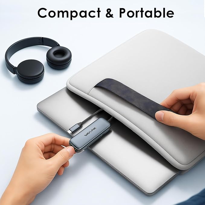 WAVLINK USB C to Ethernet Adapter 2.5Gbps with 95W PD, 2500Mbps USB-C to RJ45 Network Converter (USB4, Thunderbolt 3/4/5 Compatible), Aluminum Case for Windows, Mac OS, iPad OS and More.