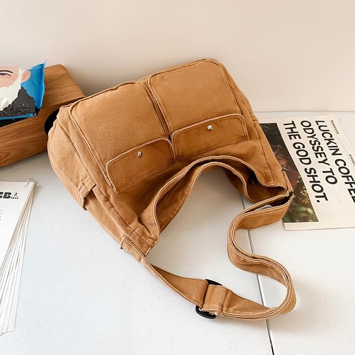 Collsants Messenger Bag Hobo Crossbody Bags for Women Canvas Bag Crossbody Tote Bag Shoulder Bag