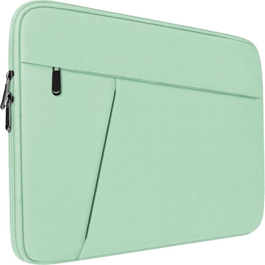 Laptop Case 15.6 inch, Shockproof Protective Computer Carrying Cover with Front Pocket, Briefcase Handbags Laptop Sleeve for 15.6 inch HP, Dell, Acer, Asus, Notebook, Light Blue