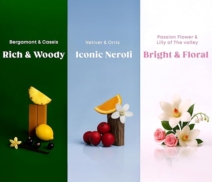 Fitness Deodorant Spray - Men & Women - Aluminum-Free - All Day Protection - Built For Sweat - Air-Powered - Vegan & Plant-Based - Made in USA - Unisex+Homme+Femme -3.4oz Travel Size -3 Pack