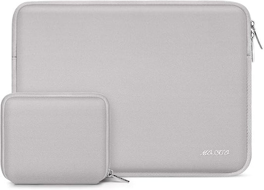 MOSISO Laptop Case 13.3 inch, 13-13.3 inch Laptop Sleeve Bag Compatible with MacBook Air/Pro 13 / Pro 14, HP Dell ASUS Lenovo Notebook, Neoprene Computer Sleeve Bag with Small Case, Dusty Lilac