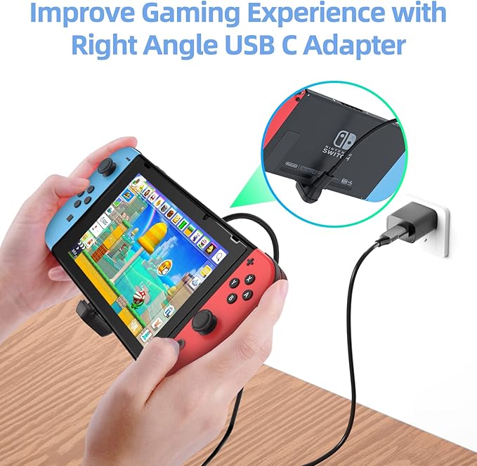 USB C Adapter (7 Pack) with 100W 40 Gbps 8K 60Hz, 90 Degree Right Angle, Straight, Female to Male, USB C Extender for TB3/4, MacBook Pro/Air, Steam Deck and More Type C Devices