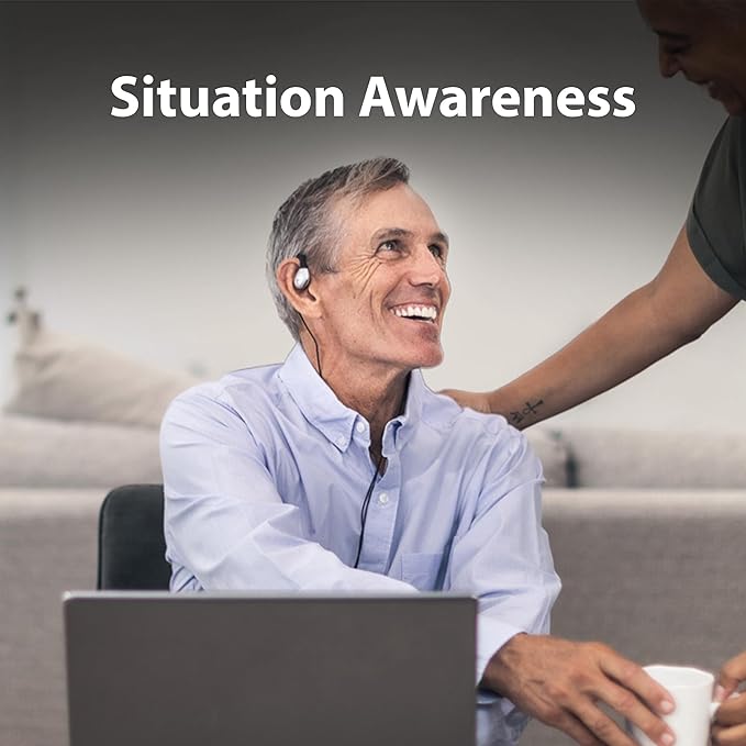 Avantree Resolve (Small-Medium) – USB-C Wired Open-Ear Earbuds w/Mic & Over-Ear Hook, for Women, Kids & Young Men w/Small Ears, Ideal for Office, Outdoor & Home