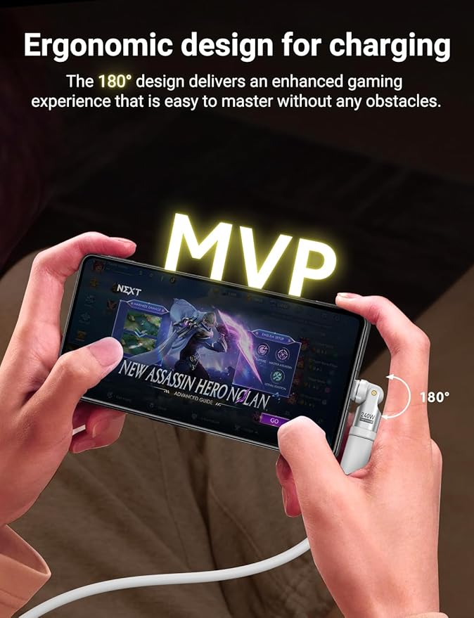 A.S 240W USB C Magnetic Adapter (3Pack), Gen3 USB C 90 Degree Adapter/C Right Angle Adapter/180 Degree USBC Adapters/USBC to USBC Adapters for Phone 16/15, Ma-Book Pro/Pad Series, Samsung (White)