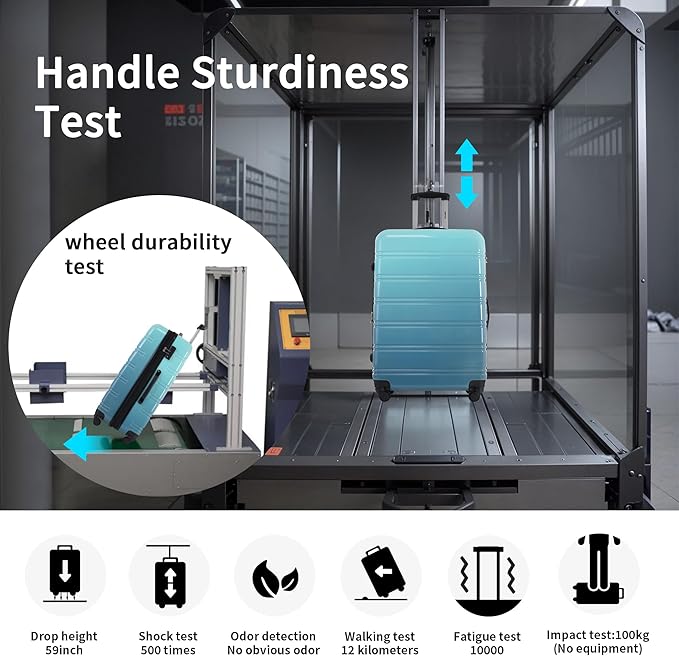 Merax Luggage Sets 3 Piece, Hardside Expandable Suitcase Set with Spinner Wheels, Lightweight Gradient Color Luggage 20+24+28 IN,Gradient Blue