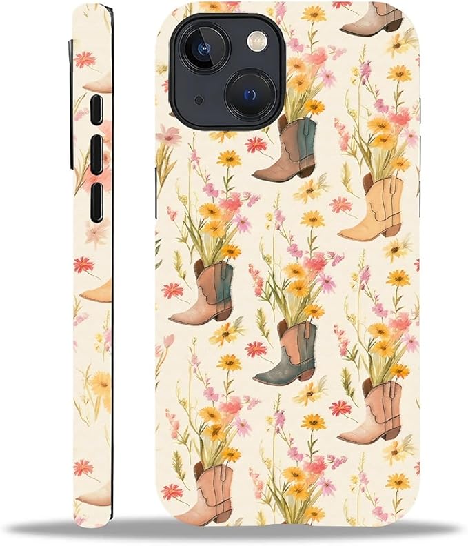 Case for iPhone 14 Plus,Western Cowgirl for Woman Men Full Body Protective Cover Shockproof 2 in 1 Silicone + Hard PC Case for iPhone 14 Plus