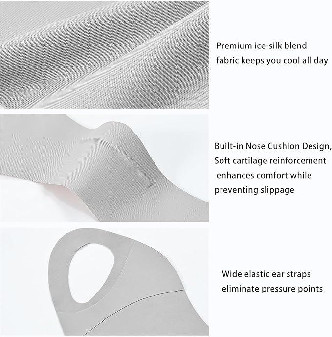 UPF50+ Half Mask,Face Shield,Sun Screen Protector for Face with Adjustable Ear Straps, Golf Visors for Women Golfers