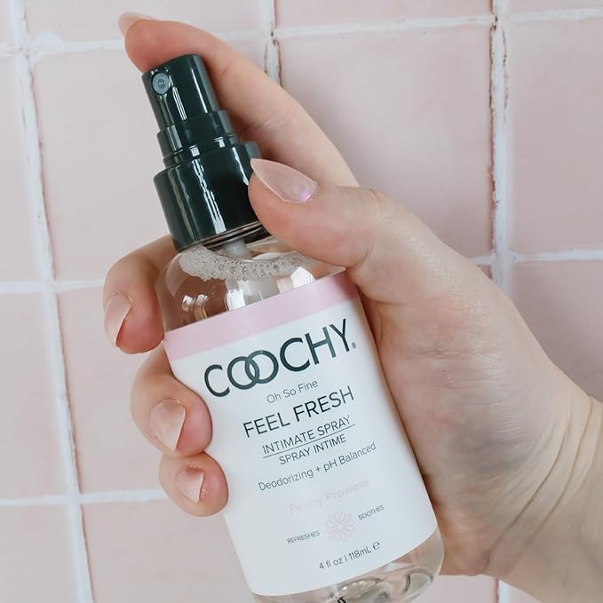 Coochy Intimate Feminine Spray for All Day Fresh Scent & Odor Protection | Made from Natural Deodorizing & Essential Oils | Maintains Vaginal pH Balance, No Gluten, No Paraben (4floz/118mL)