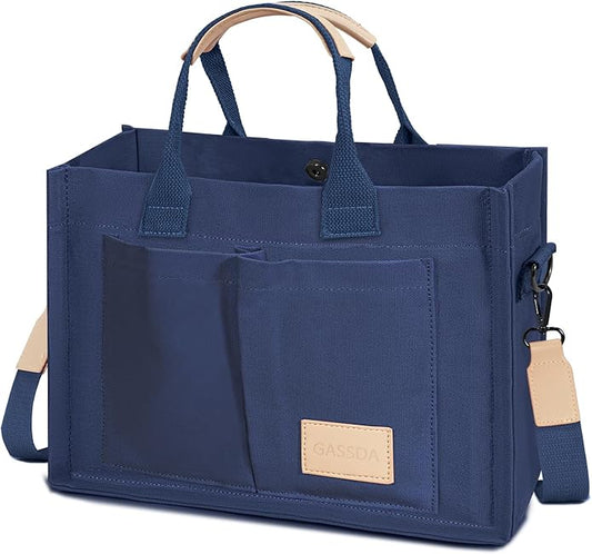 Tote Bags for Women Canvas Tote Purse Crossbody with Pockets Top Handle Shoulder Satchel Bag for Women