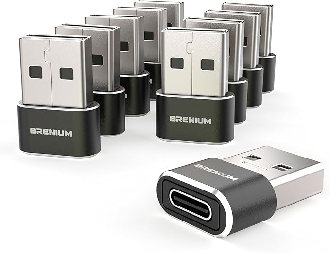 USB to USB C Adapter - iPhone 15, 16 Charging and Data Converter Type C Female to Type A Male, Compatible with Samsung Galaxy, iPad, Apple Watch