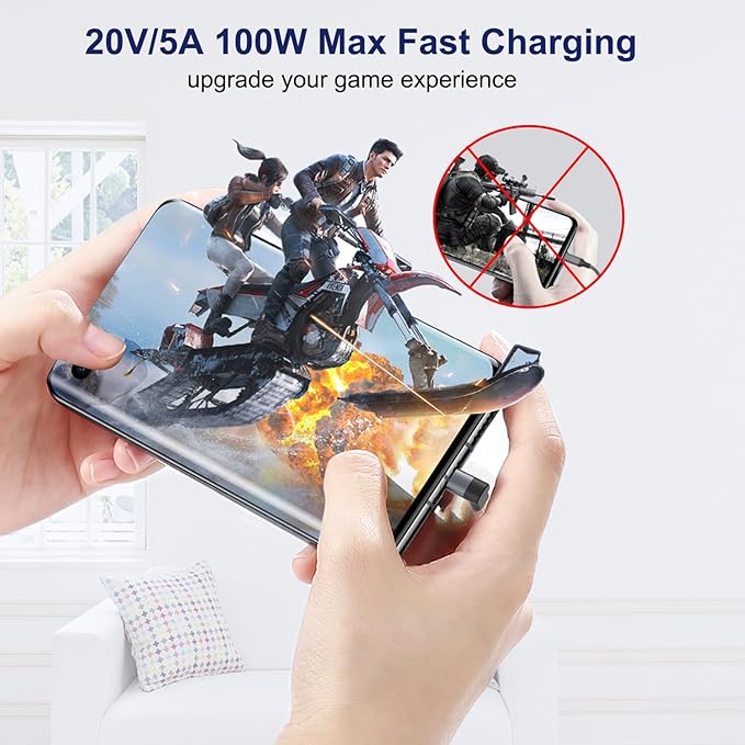 Basesailor 90 Degree USB C Adapter 3Pack,Right Angle USBC Male to Type C Female Extender Connector,USB4 40Gbps 100W Thunderbolt 4 3 Extension Converter for iPhone 17 16 Pro Max,Steam,Switch,MacBook,PC