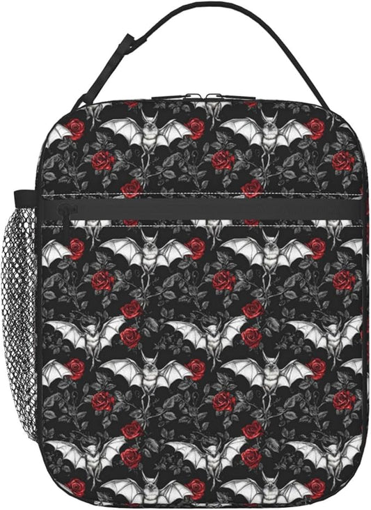Goth Lunch Box for Women Kids Girls Men Insulated Lunch Bag Lunchbox Adults Lunch Tote Bags Reusable Cooler for Work Office School Picnic Travel