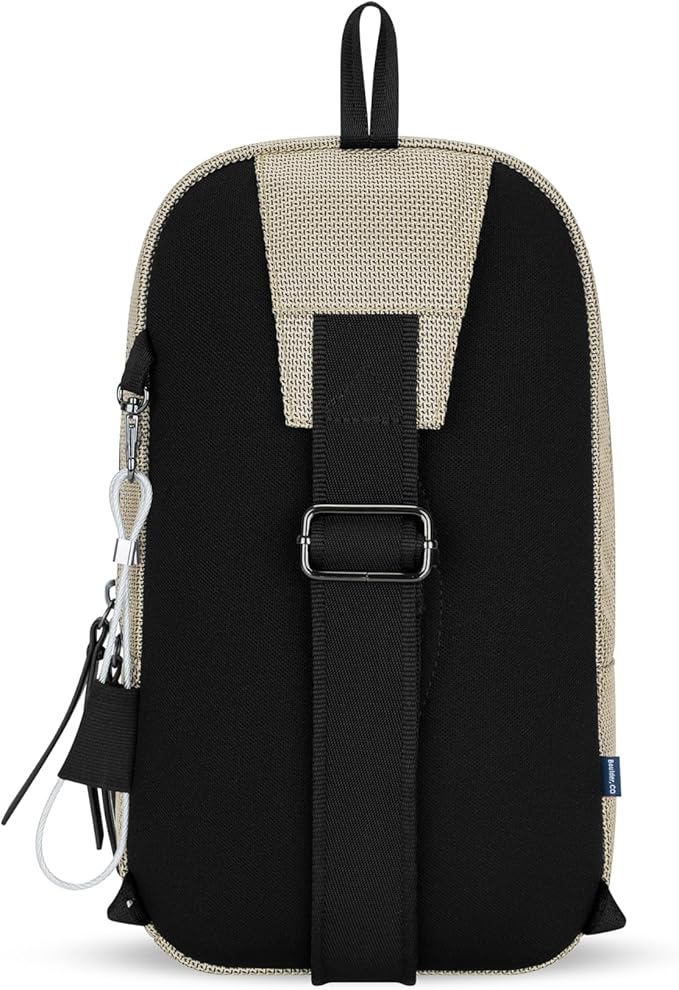 Sherpani Metro, Anti Theft Sling Bag, Sling Backpack, 5L Travel Bag, Shoulder Chest Purse, Crossbody Backpack for Women, Metal Hardware, Travel Gift (Straw)