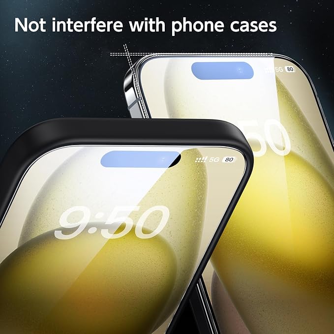 SMARTDEVIL 2 Pack Screen Protector for iPhone 15 (6.1 Inch) Tempered Glass, HD Clear Film, Easy Installation, Dust-Free & Bubble-Free
