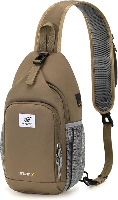SKYSPER Sling Bag RFID Crossbody Sling Backpack Cross Body Shoulder Bag Travel Hiking Daypack for Women Men