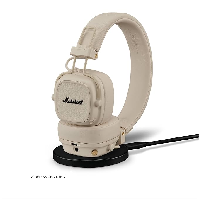Marshall Major V On-Ear Wireless Bluetooth Headphone - Cream