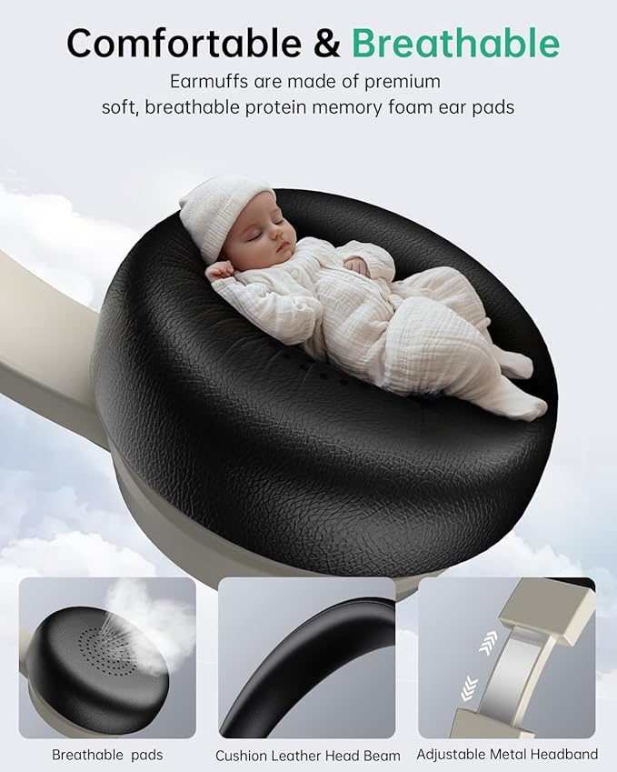 Wireless Headset with Mic for Work with AI Noise Cancelling Mic for Clear Calls, Bluetooth V5.3 Headphones with Microphone to USB A/C Dongle & Mic Mute for Computer Laptop PC iPhone (Apricot Black)