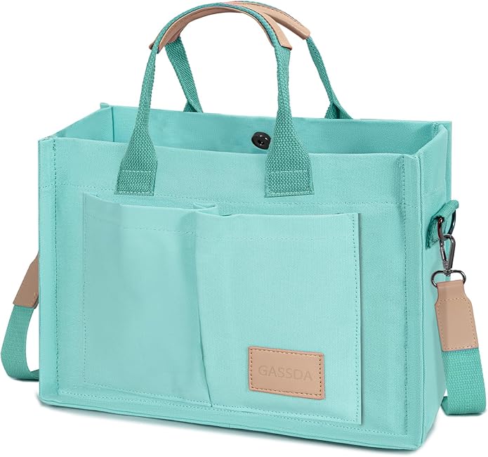 Tote Bags for Women Canvas Tote Purse Crossbody with Pockets Top Handle Shoulder Satchel Bag for Women