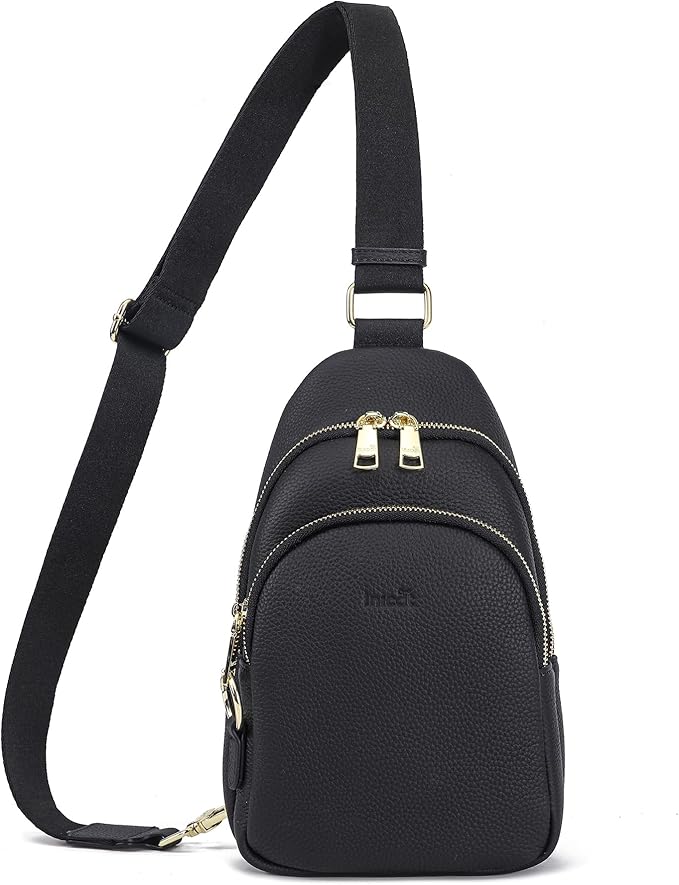 Haytijoe Crossbody Bags for Women Leather Sling Bag Anti-theft Cross Body Bag Travel Sling Purse Chest Bags Fanny Packs