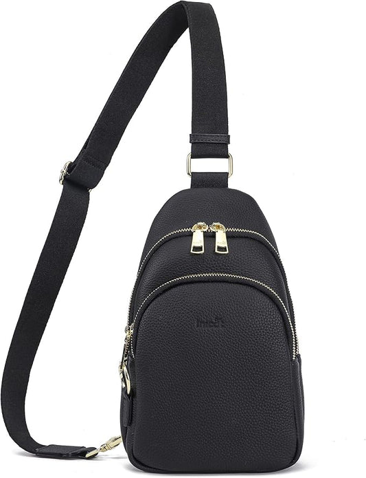 Haytijoe Crossbody Bags for Women Leather Sling Bag Anti-theft Cross Body Bag Travel Sling Purse Chest Bags Fanny Packs