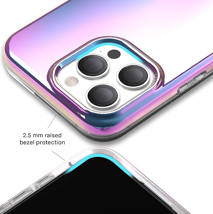 VELVET CAVIAR for iPhone 15 Pro Max Case - Compatible with MagSafe - 10ft Drop Tested - Iridescent Holographic Nebula