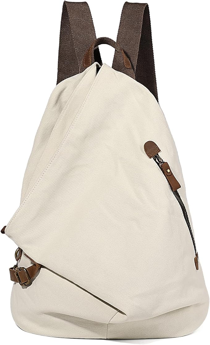 KL928 Canvas Vintage Backpack – Large Casual Daypack Outdoor Travel Rucksack Hiking Backpacks for Men Women