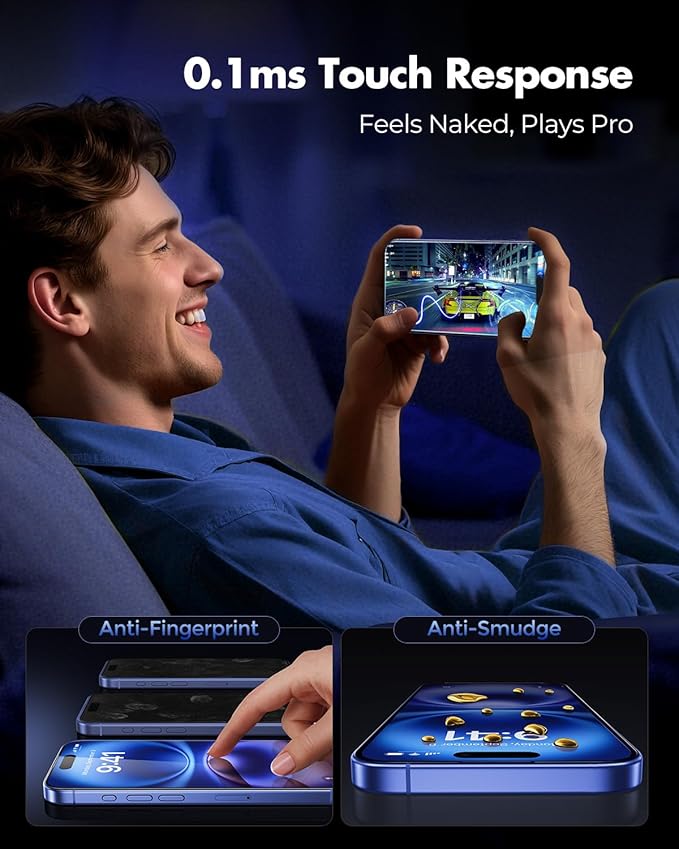 UNBREAKcable 3-Pack Screen Protector for iPhone 16 Tempered Glass - [One-Pull Perfection] [Auto Dust-Elimination] [9H+ Hardness] [99.99% HD Clear] Full Coverage for iPhone 6.1 inch