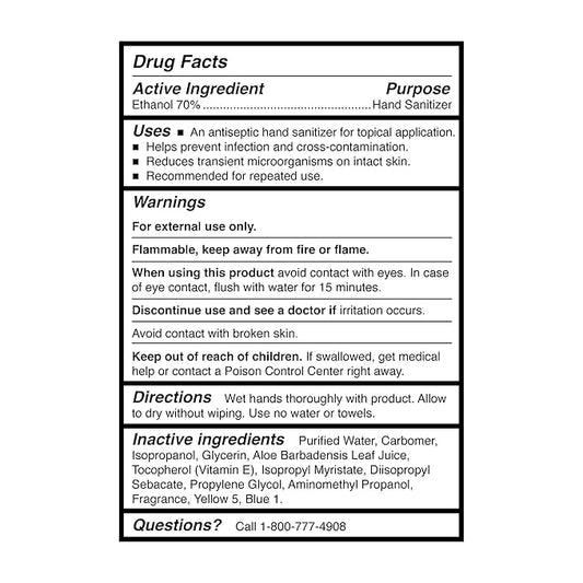 McKesson Hand Sanitizer with Aloe, 8 oz Pump Bottle [Pack of 24] – Bulk, 70% Ethyl Alcohol, Spring Water Scent, No-Rinse Sanitizing Gel with Vitamin E and Moisturizers, Medical-Grade