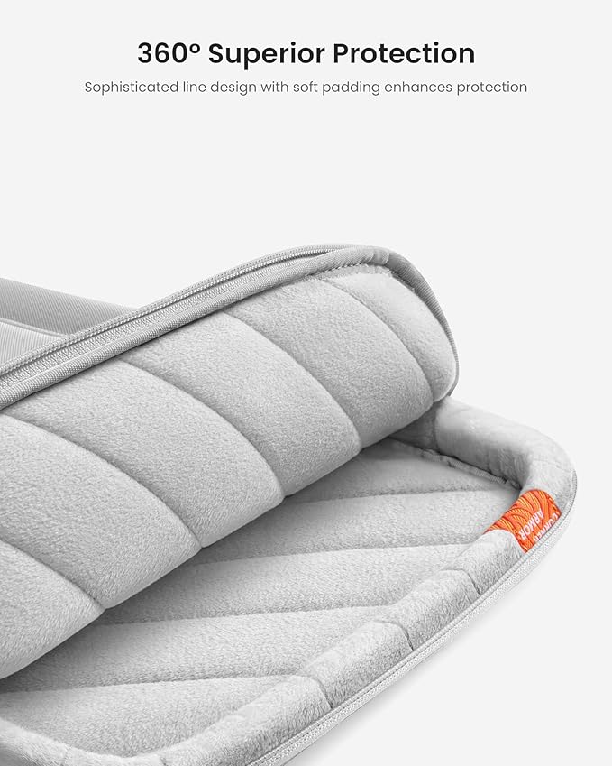 tomtoc 360 Protective Laptop Carrying Case for 2025 13-inch MacBook Air M4/A3240 M3/A3113 M2/A2681 M1/A2337, MacBook Pro M2/A2686 M1/A2337, iPad Pro M4 & iPad Air M3, Water-Resistant Laptop Bag