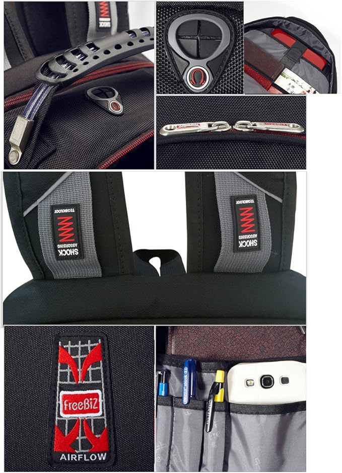 18.4 Inches Laptop Backpack Fits up to 18 Inch Gaming Laptops for Dell, Asus, Msi,Hp (Black)