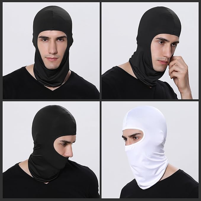 Pukavt 3 Pack Balaclava Face Mask, Ski Mask for Men Women, UV Protection Windproof Scarf for Motorcycle Snowboard Cycling