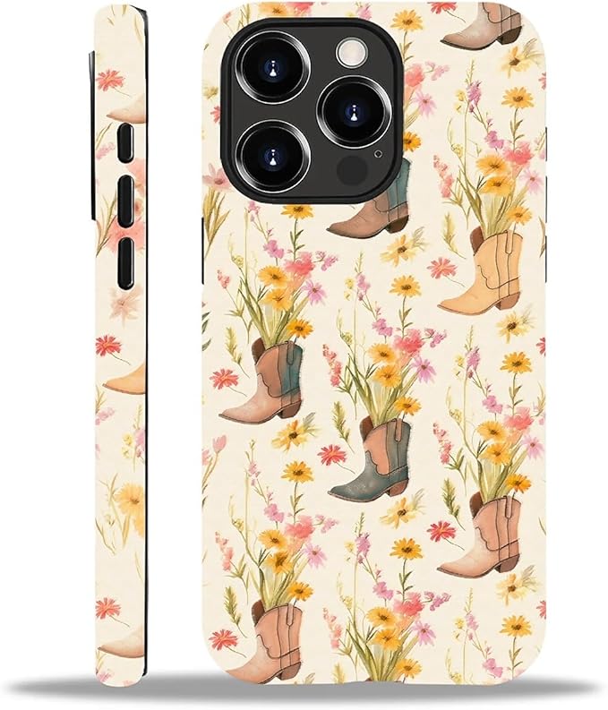 Case for iPhone 15 Pro Max,Western Cowgirl for Woman Men Full Body Protective Cover Shockproof 2 in 1 Silicone + Hard PC Case for iPhone 15 Pro Max