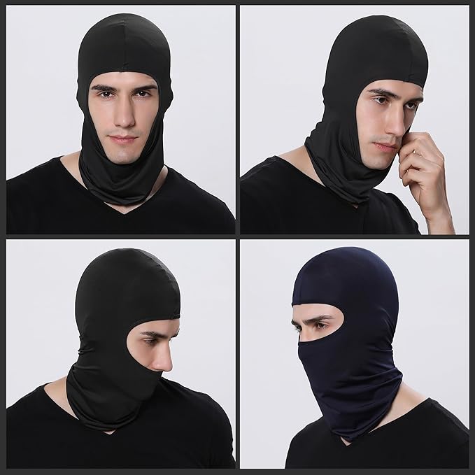 Pukavt 3 Pack Balaclava Face Mask, Ski Mask for Men Women, UV Protection Windproof Scarf for Motorcycle Snowboard Cycling