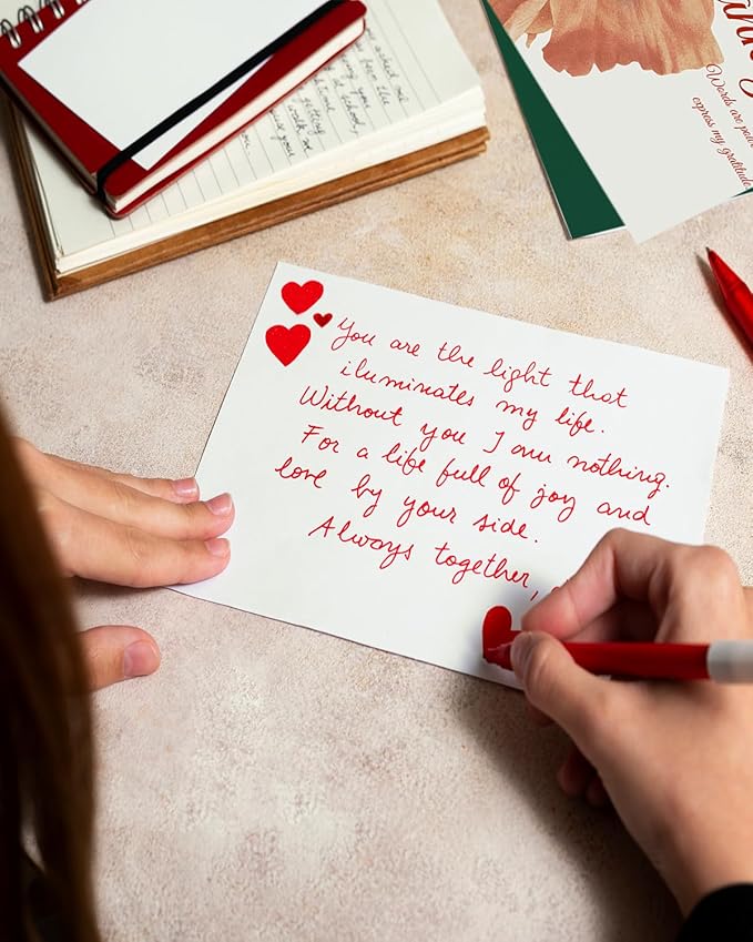 qiqee Palm Flower Thank You Cards 24 Greeting Gift Cards for Handwritten Messages 4x6 Inch Thank You Notes (24pcs Envelopes)