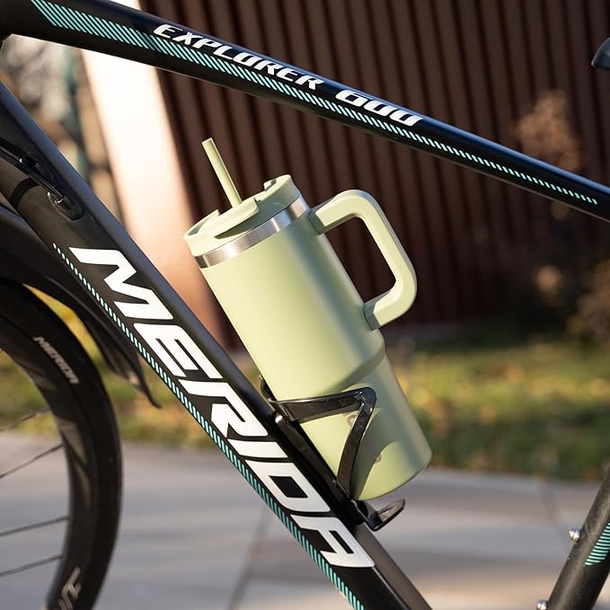 BJPKPK 30oz Stainless Steel Insulated Tumbler With Handle And Lid Straw Travel Coffee Mug Thermal Cup,Black