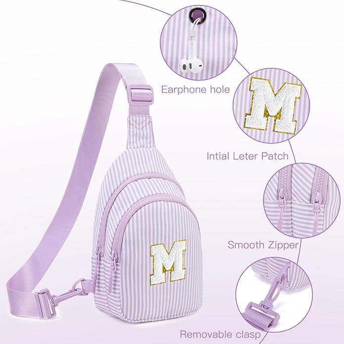 Gifts for 8 9 10 11 12 Year Old Girls Sling Bag Crossbody Bags Fanny Pack for Teen Girls Personalized Gifts for Women