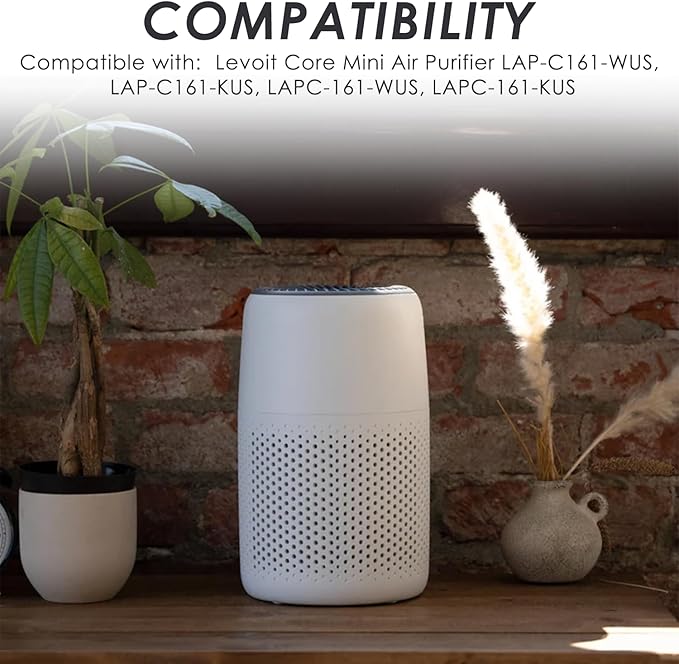 12V Power Cord for Levoit Core Mini Air Purifier LAP-C161-WUS LAP-C161-KUS LAPC161WUS LAPC161KUS, Air Purifiers Adapter Charger Cable Replacment,6Ft