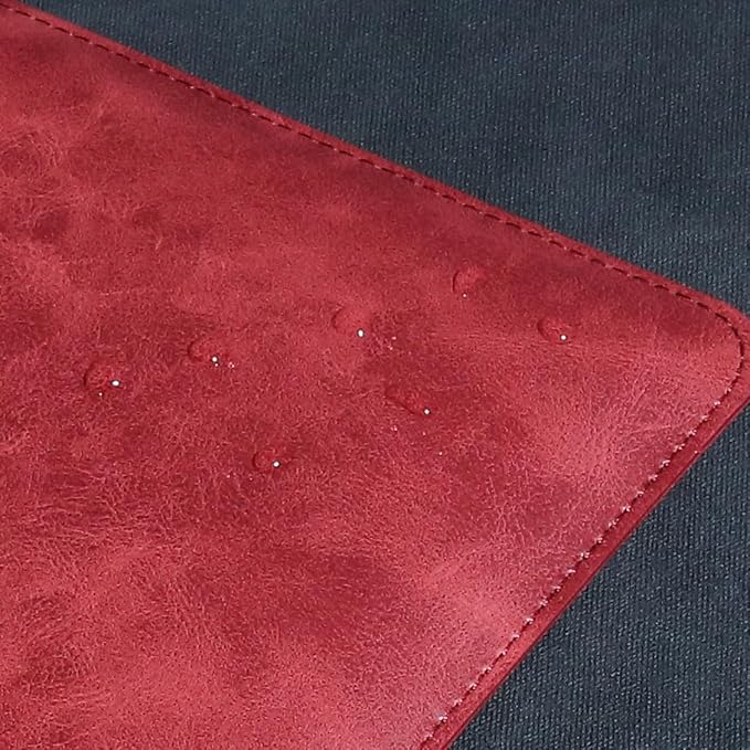 Leather Laptop Sleeve Compatible with MacBook Pro 14 Inch M4 M3 M2 M1 Pro/Max Case,Slim and Durable Waterproof Protective Cover for 13-14 Inch Notebook Computer Cover,Red