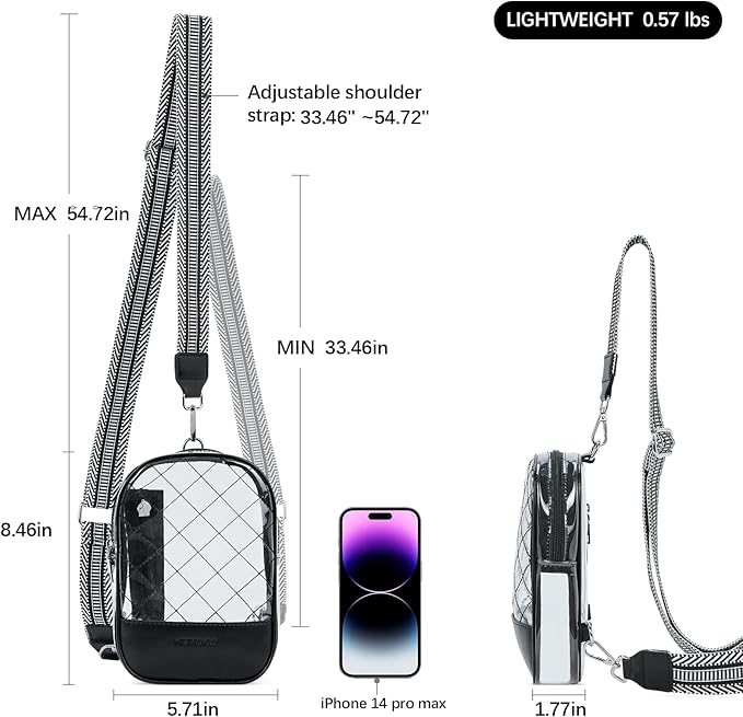 WESTBRONCO Small Sling Bag for Women Nylon Crossbody Sling Backpck Lightweight for Travel Casual Daily