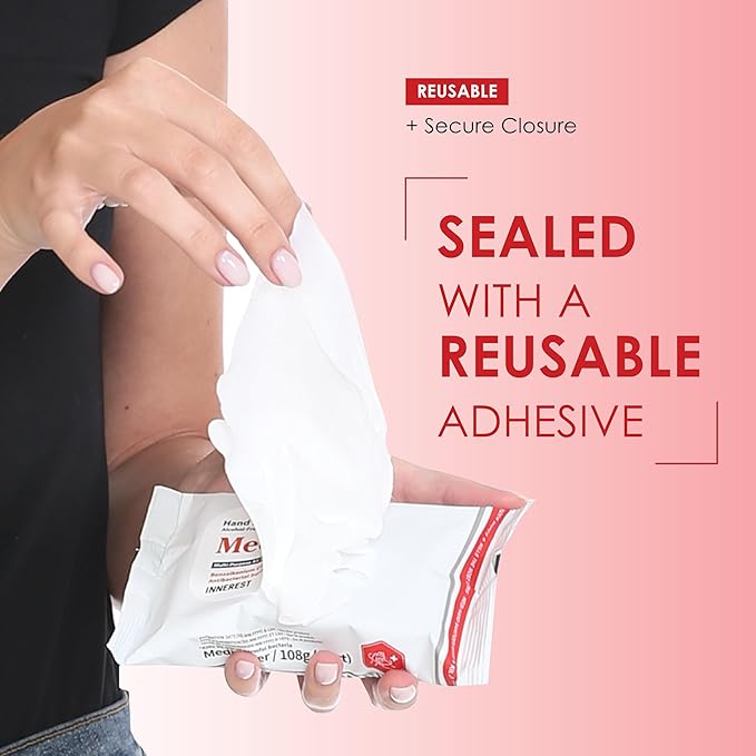 MEDIWIPER 80ct Alcohol-Free Hand Sanitizing Wipes Unscnted Antibacterial Wet Wipe, Hand Sanitizer (160 Wipes (80 * 2))