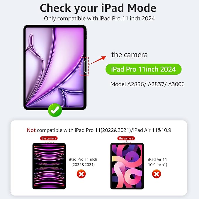 2-Pack Glass Screen Protector for iPad Pro 11 Inch (M4) Military Shatterproof, 9H+ Hardness, Auto-Alignment Frame, Anti-Fingerprint, HD Clear, Scratch Resistant