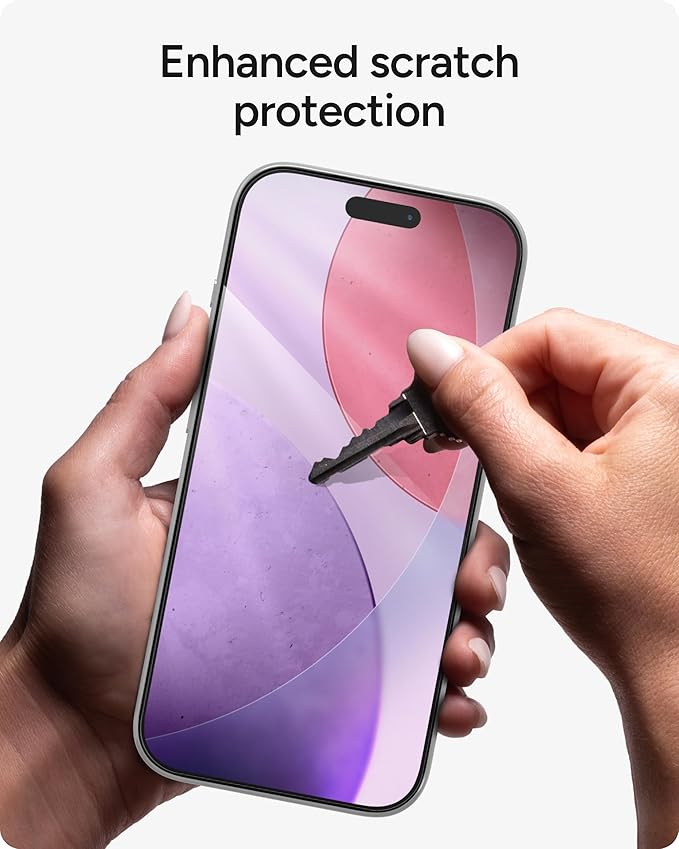 ZAGG Glass Elite Screen Protector for iPhone 17 Pro - 5X Stronger Tempered Glass, ClearPrint Technology for Smudge Free Clarity, Smooth Feel, Full Coverage, InvisibleShield, Easy Two-Step Installation
