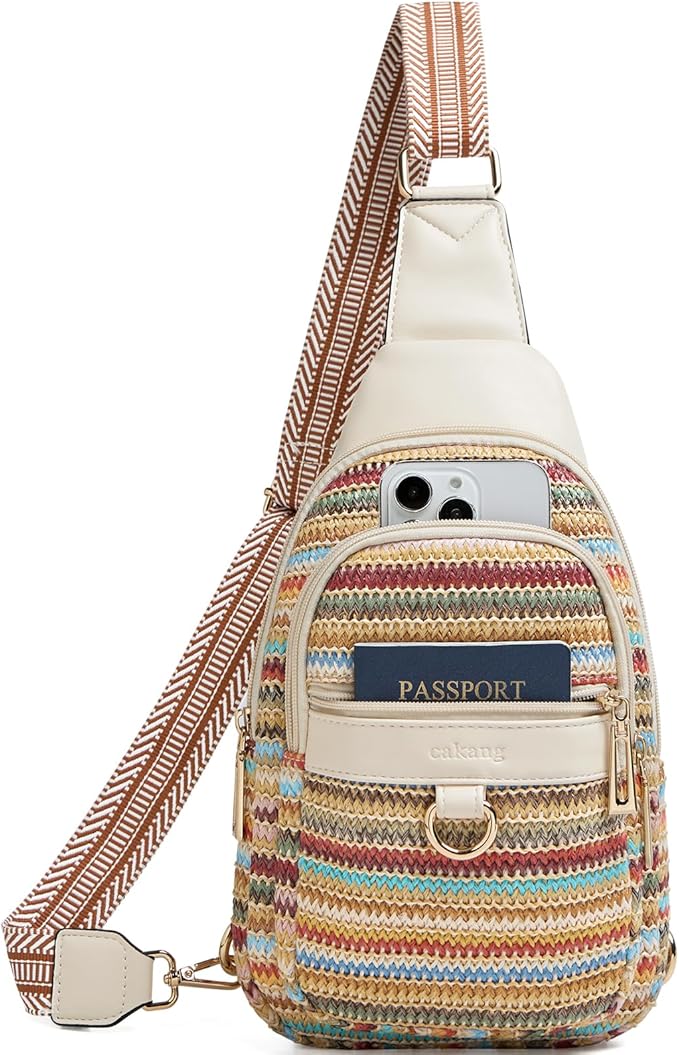 Womens Sling Bag Crossbody Bags for Women Vegan Leather Sling Backpack Daypack Fanny Pack Crossbody Purse Travel