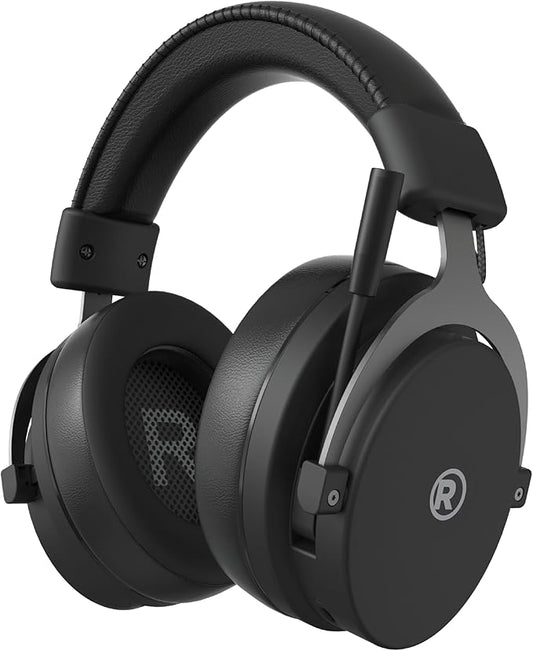 RadioShack Gaming Wireless Headphones – 50mm Drivers, Dual Mode Bluetooth 5.3 + 2.4GHz, 500mAh Battery, 20Hz–20kHz Frequency, Sleek Black Design